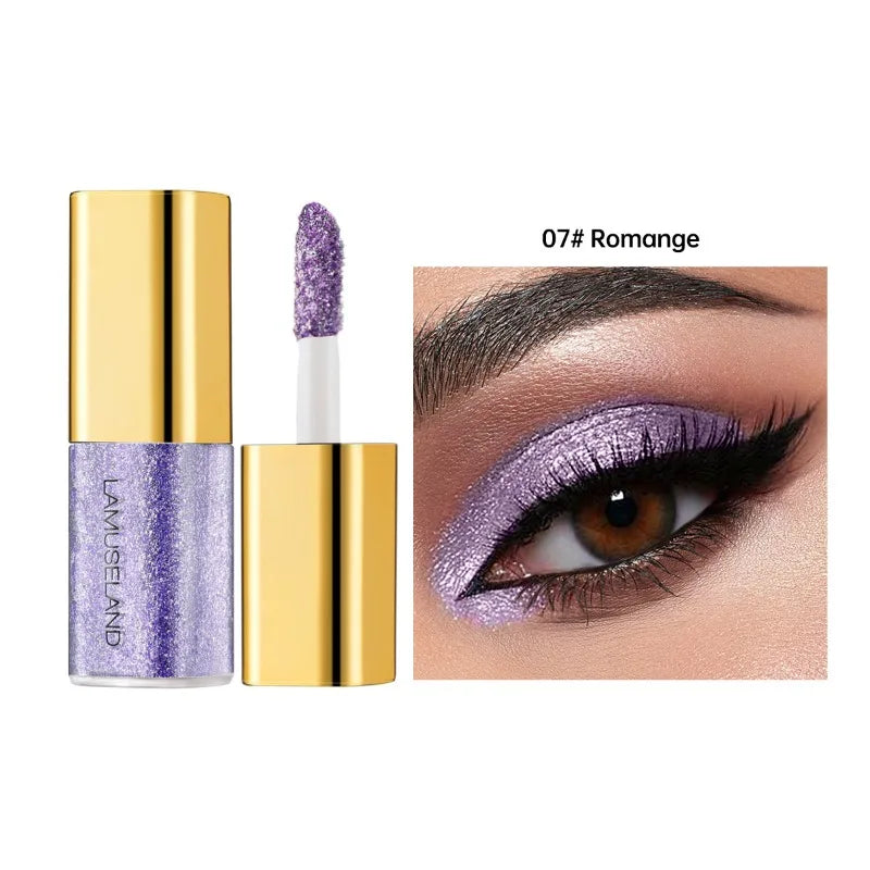 8-Color Pearlescent Shimmer Liquid Eyeshadow Set