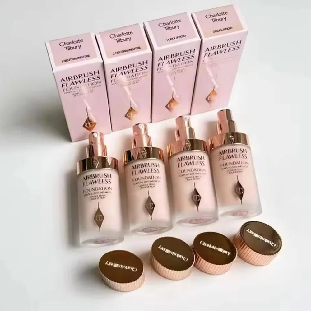 LUXE LINE Charlotte Tilbury Foundation & Setting Spray – Flawless Makeup