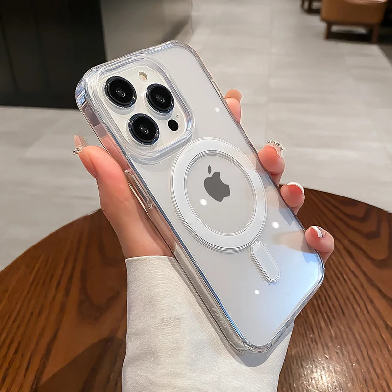 LUXE LINE MagSafe Clear Shockproof iPhone Case