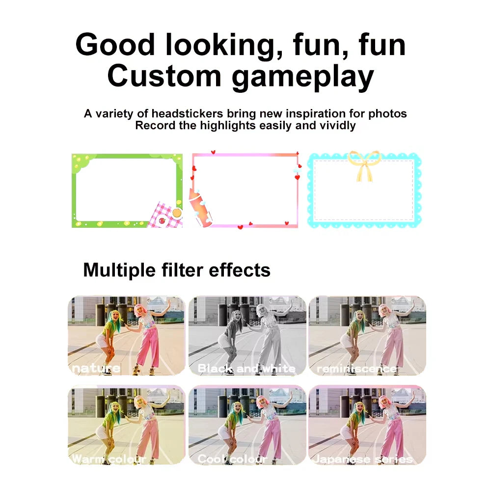4K Digital Camera 48MP Kid Camera Autofocus Vlogging Camera 2.4inches Flip the Screen 180° for Kid Adult Beginners Portable Cam