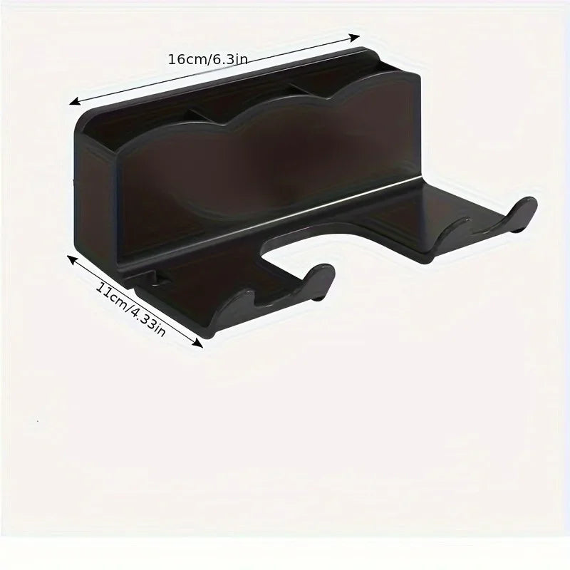 LUXE LINE Hair Dryer Storage Rack – Wall Mount, No Drill