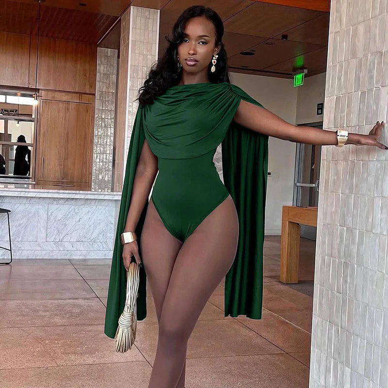 Hugcitar Ruched Bodysuit Romper
