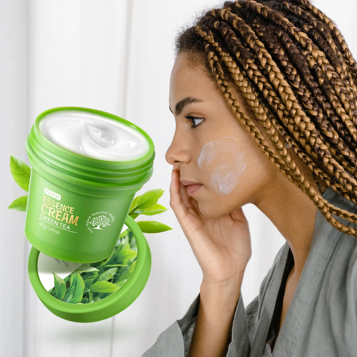 Facial Products Kit Sakura / Green Tea Face Cream