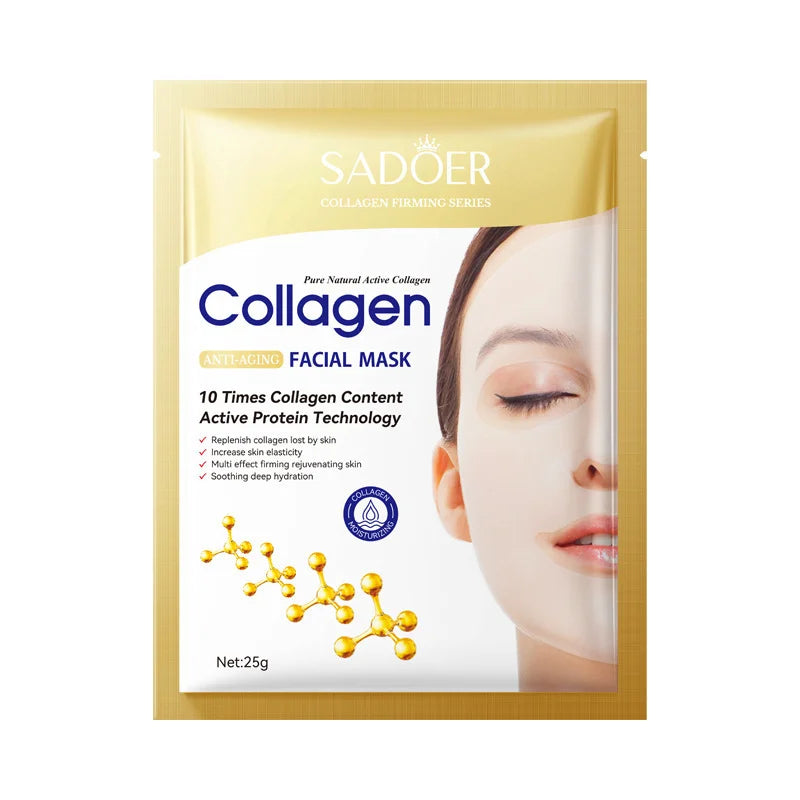 Korean Anti-Wrinkle Collagen Face Mask (10-Pack)
