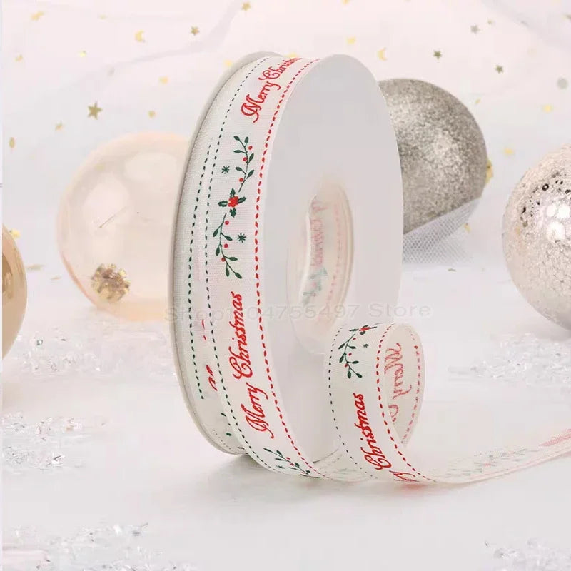 25-Yard Christmas Tree Ribbon (15mm)