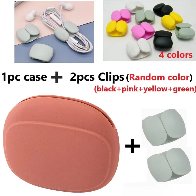 LUXE LINE Silicone Cable & Earphone Storage Bag