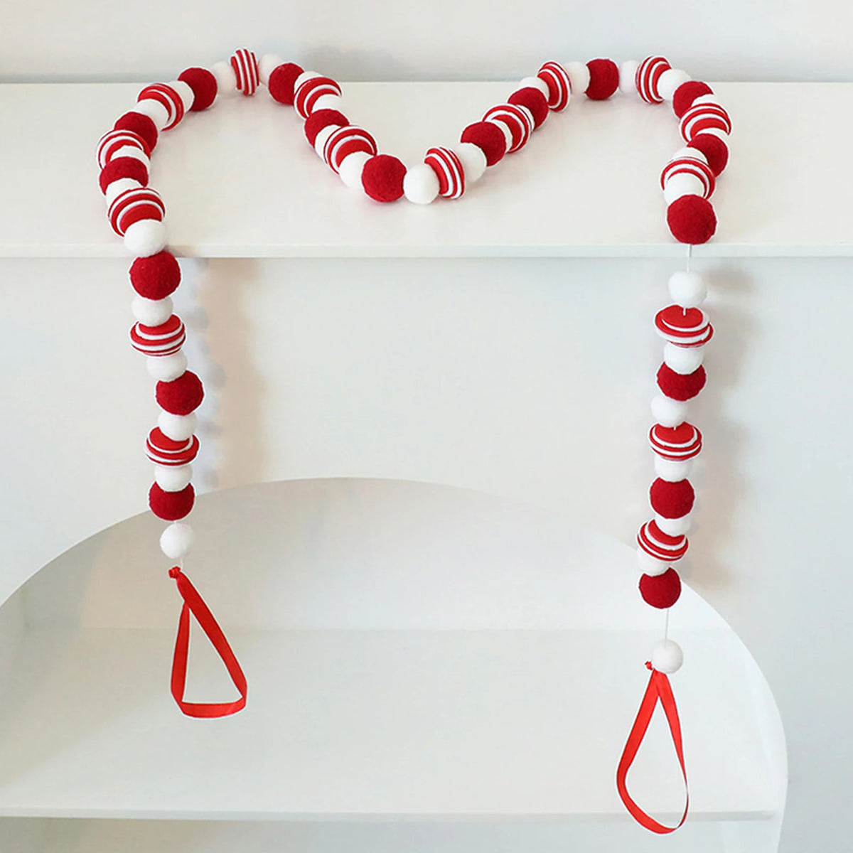 Christmas Felt Ball Garland
