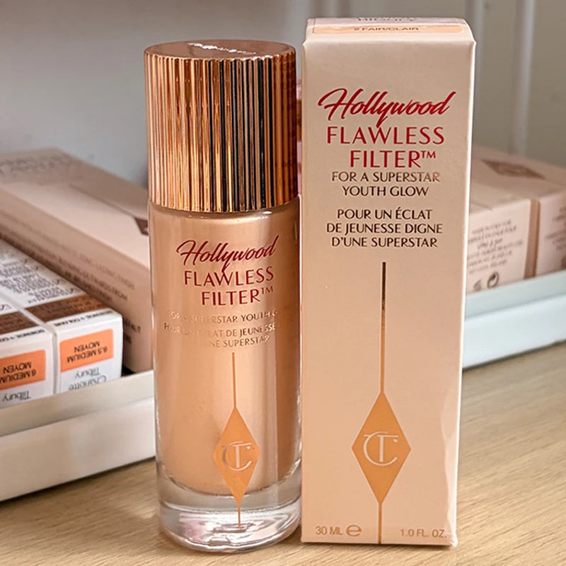 LUXE LINE Charlotte 4-Color Liquid Foundation & Air Cushion – Micro Light Concealer