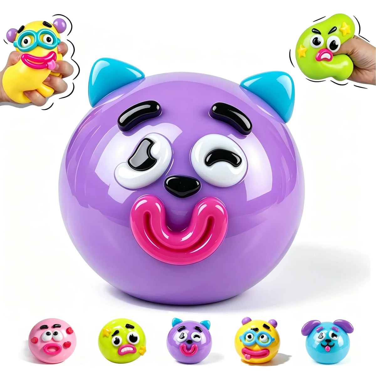 Dog Face Swap Squishy Slow Rise Toy