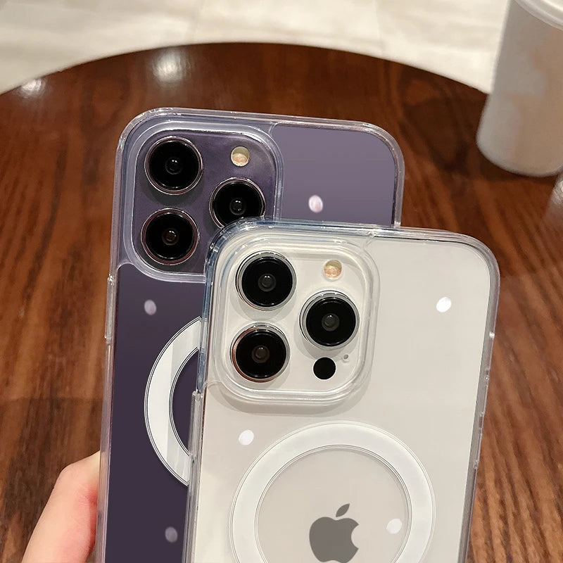 LUXE LINE MagSafe Clear Shockproof iPhone Case