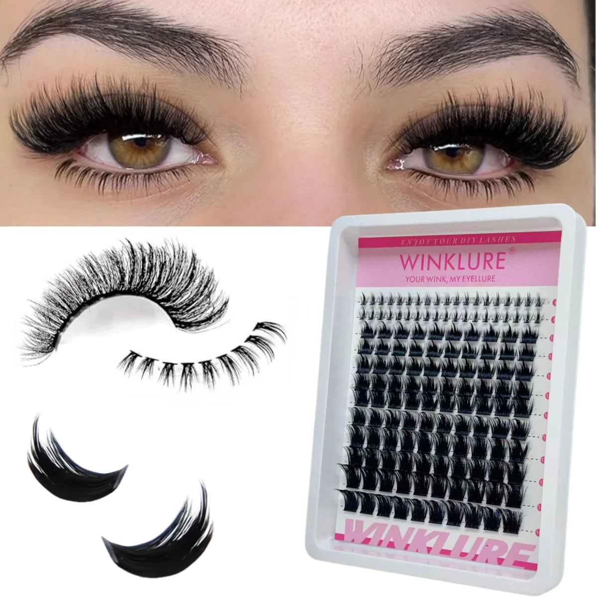 LUXE LINE WINKLURE Wispy Lash Clusters – DIY Eyelash Extensions