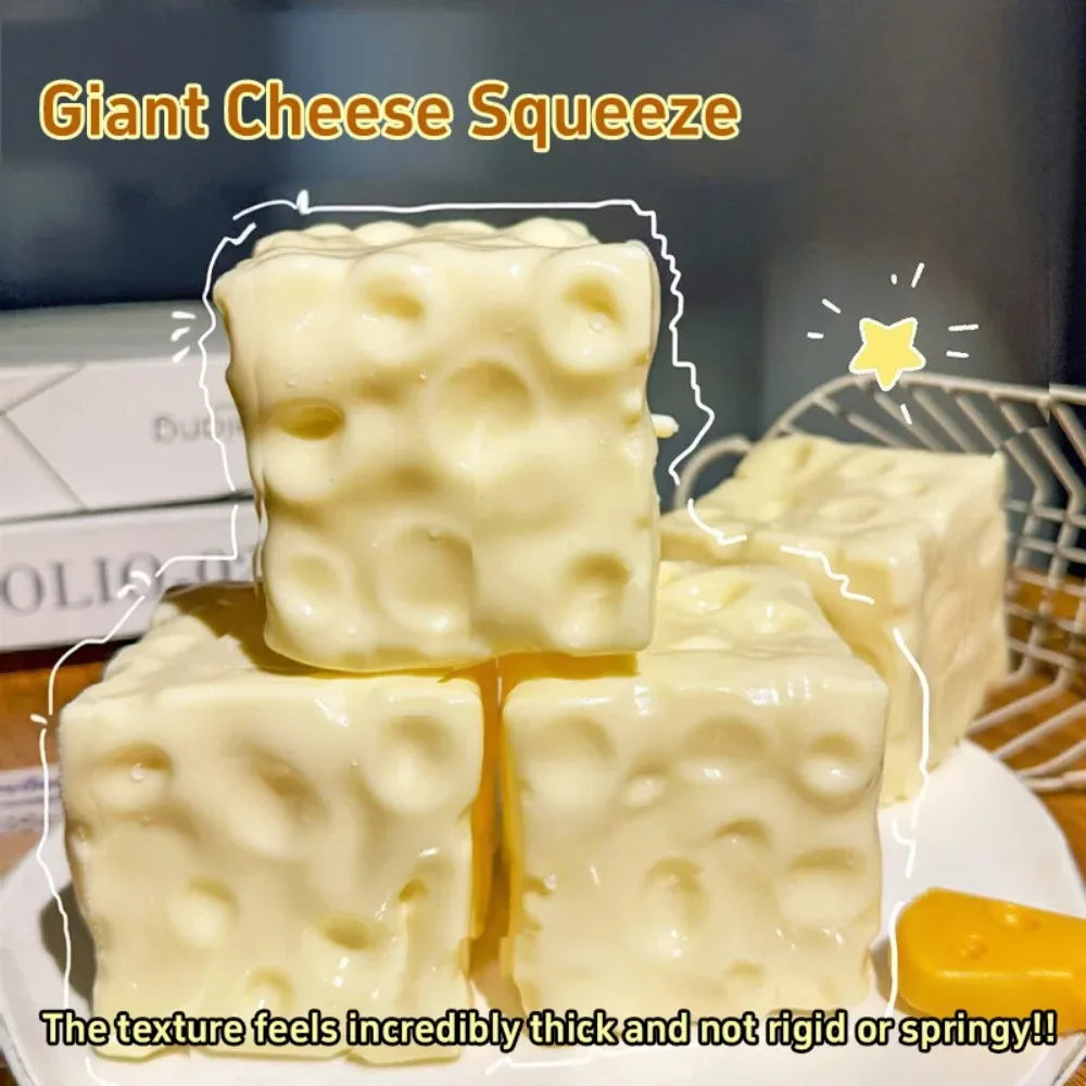 Taba Cheese Cube Squishy Stress Ball