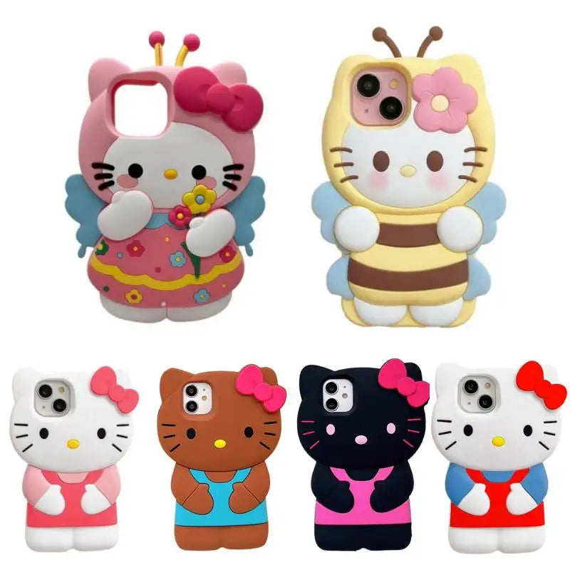 LUXE LINE Sanrio Hello Kitty 3D Bow Silicone iPhone Case
