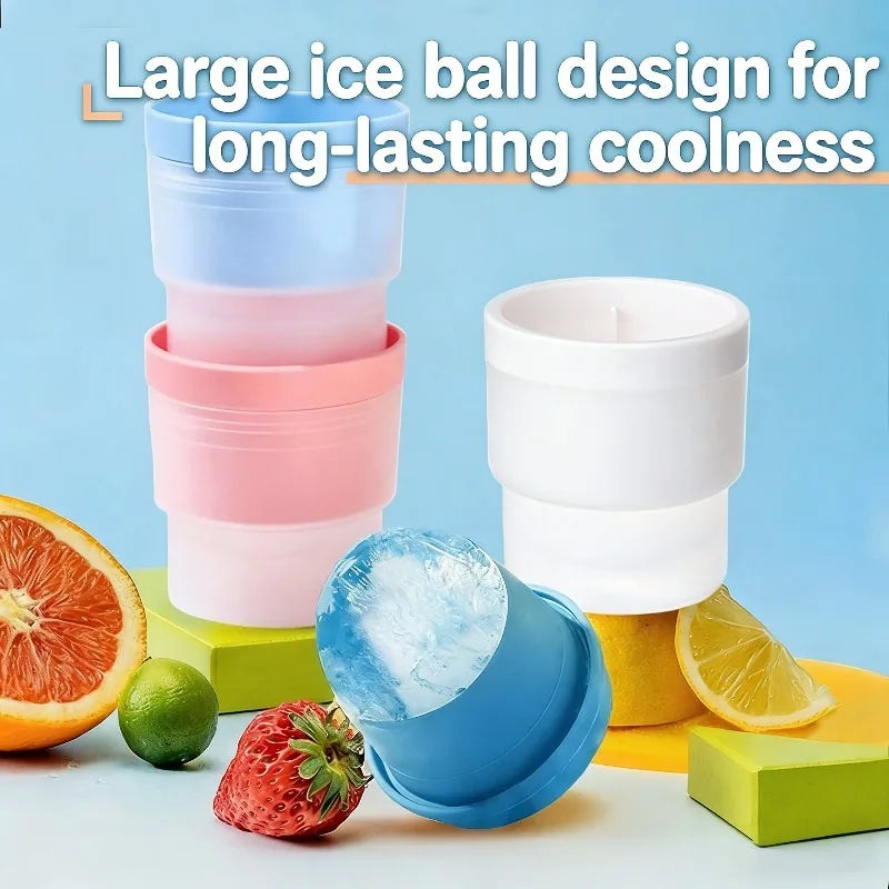 Slow-Melt Spherical Ice Ball Mold Tray
