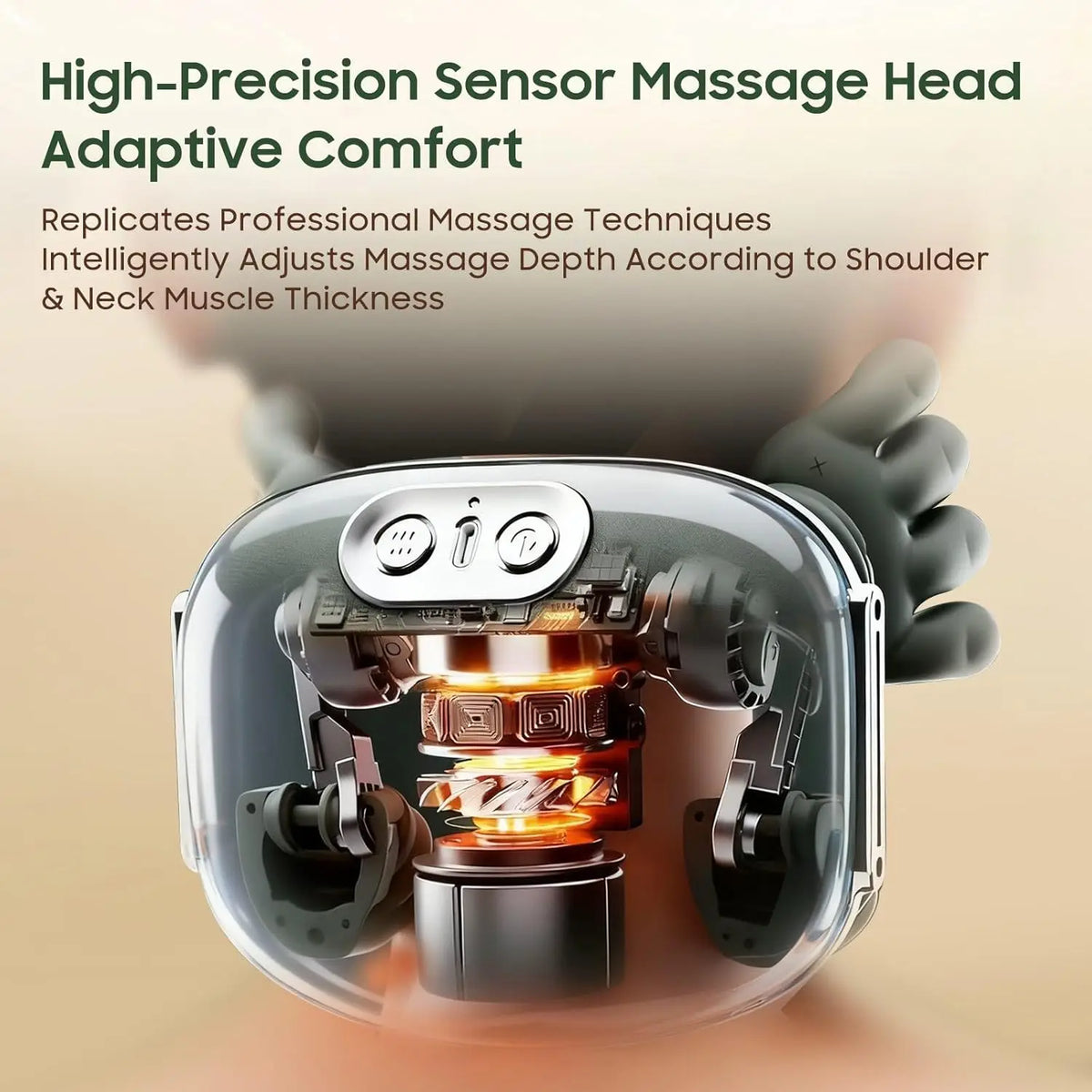 LUXE LINE Hand & Neck Massager – Bionic Heated Shoulder & Cervical Relief