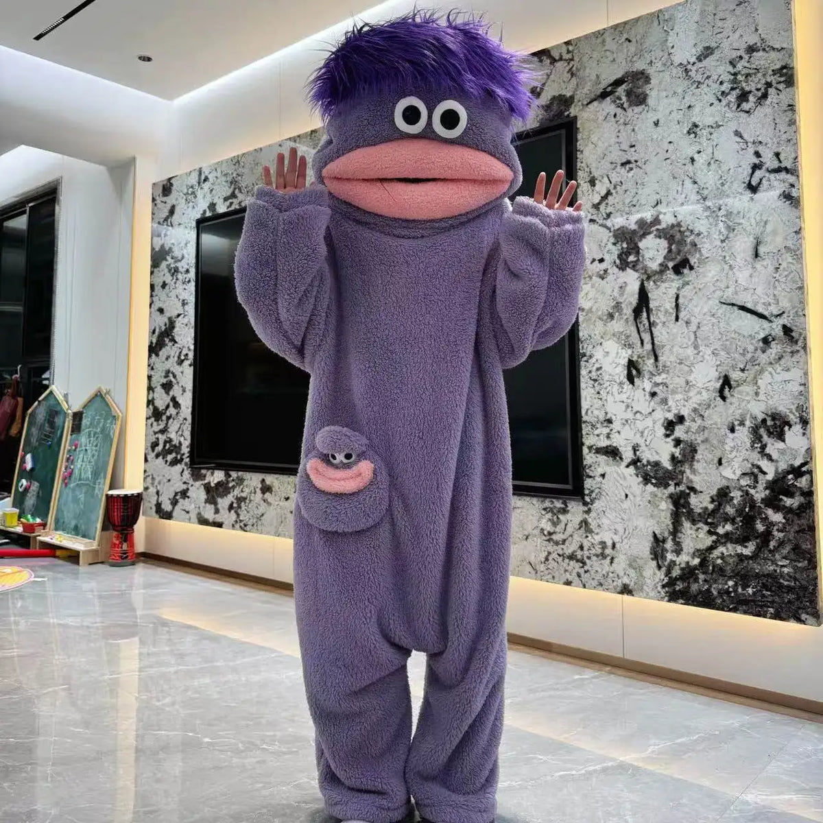 Plush Big Mouth Monster Onesie