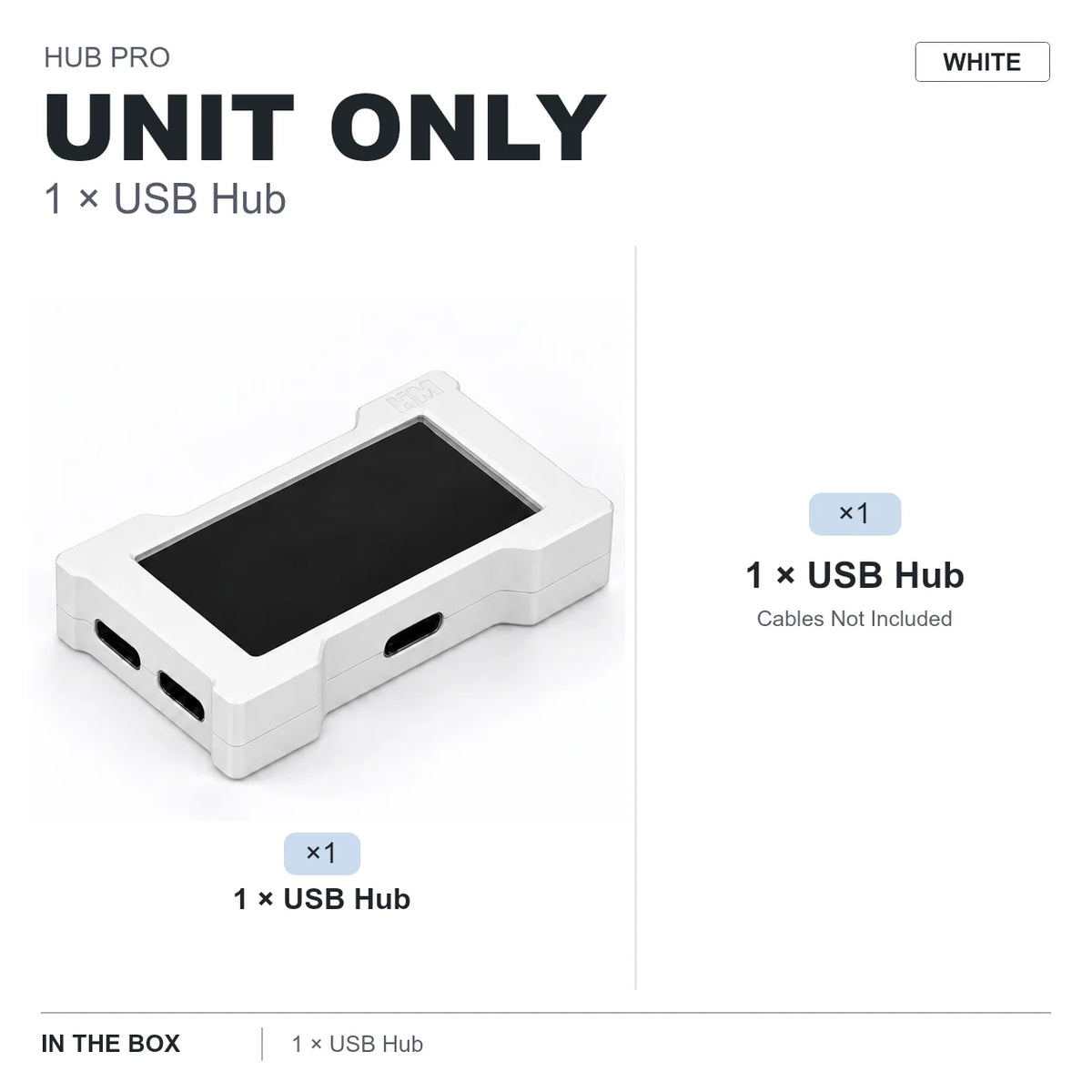 LUXE LINE HMLAB ZNEO Gaming USB Hub – 2-to-3 Port, 8K, RGB Screen