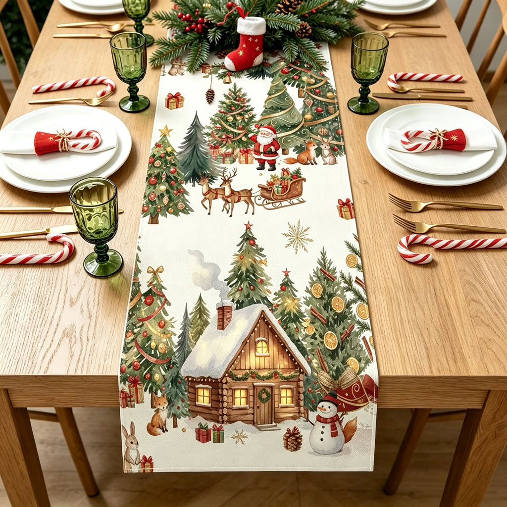 Christmas Tree Table Flag Decoration