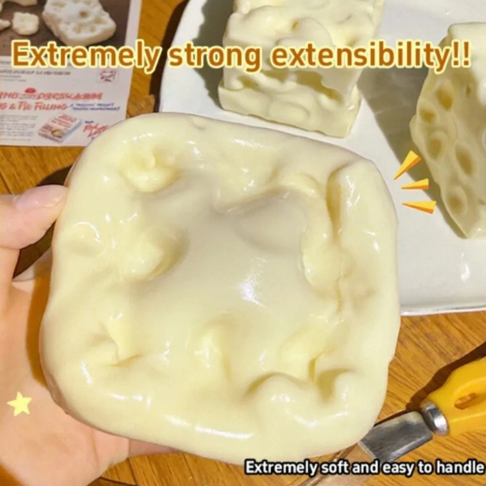 Taba Cheese Cube Squishy Stress Ball