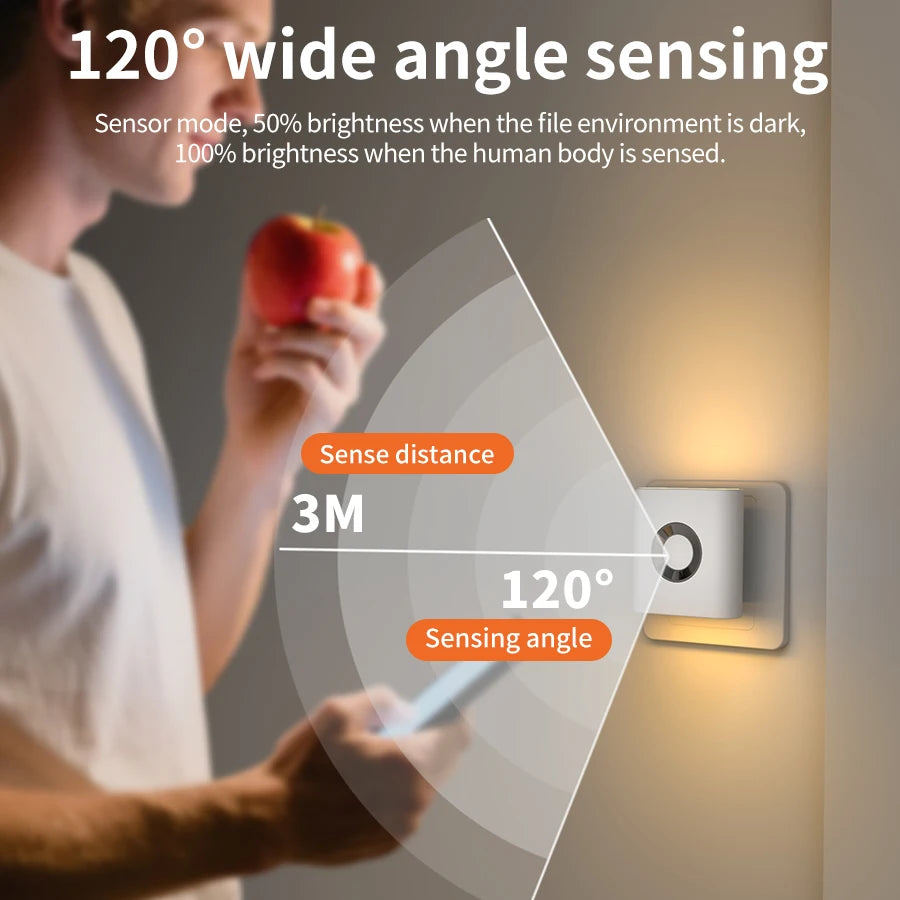 LUXE LINE Motion Sensor Wall Night Light 220V EU Plug