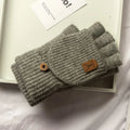 LUXE LINE Knitted Fingerless Touch Screen Gloves