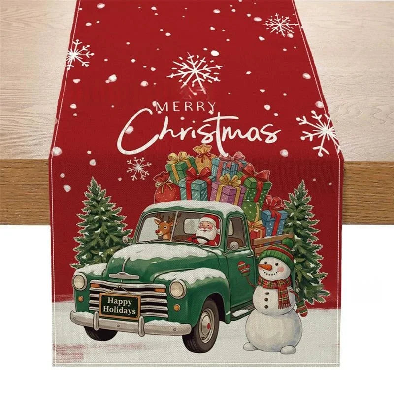 Christmas Tree Table Flag Decoration
