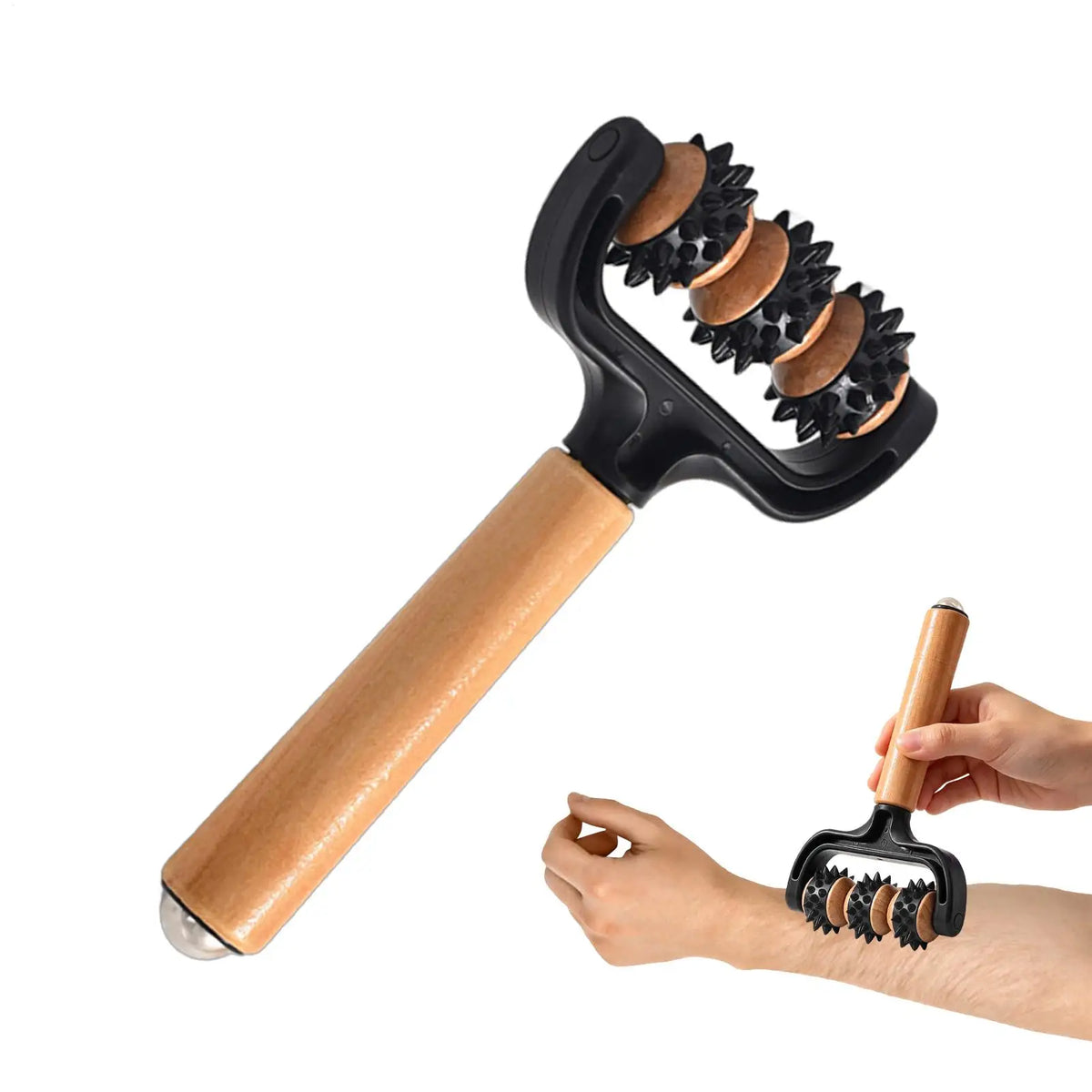 Massage Roller 1PC Handheld Muscle Massager With Multi-Coloured Rollers For Neck Back Legs Feet And Hands Portable Massager Tool