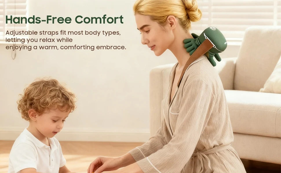 Hand Neck Massager with Finger Shoulder and Neck with Hand Bionic Heated Massager Shoulder & Cervical Relie Relax Muscle Tension