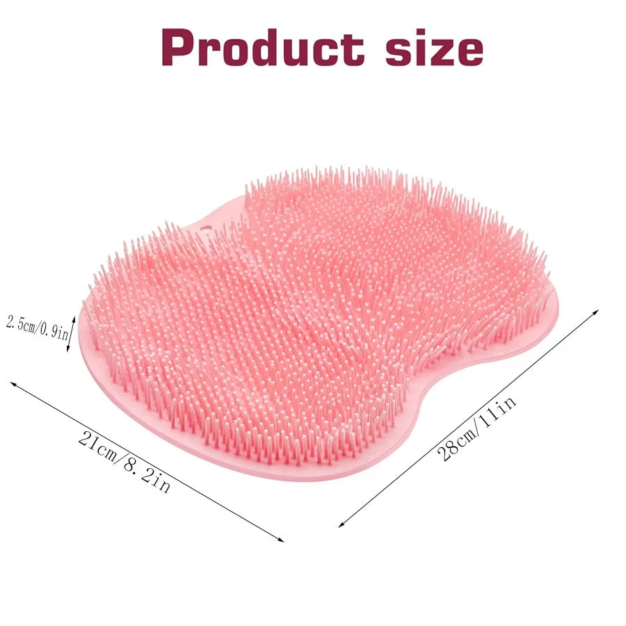 LUXE LINE Wall-Mounted Shower Foot Scrub & Back Cleaner Mat