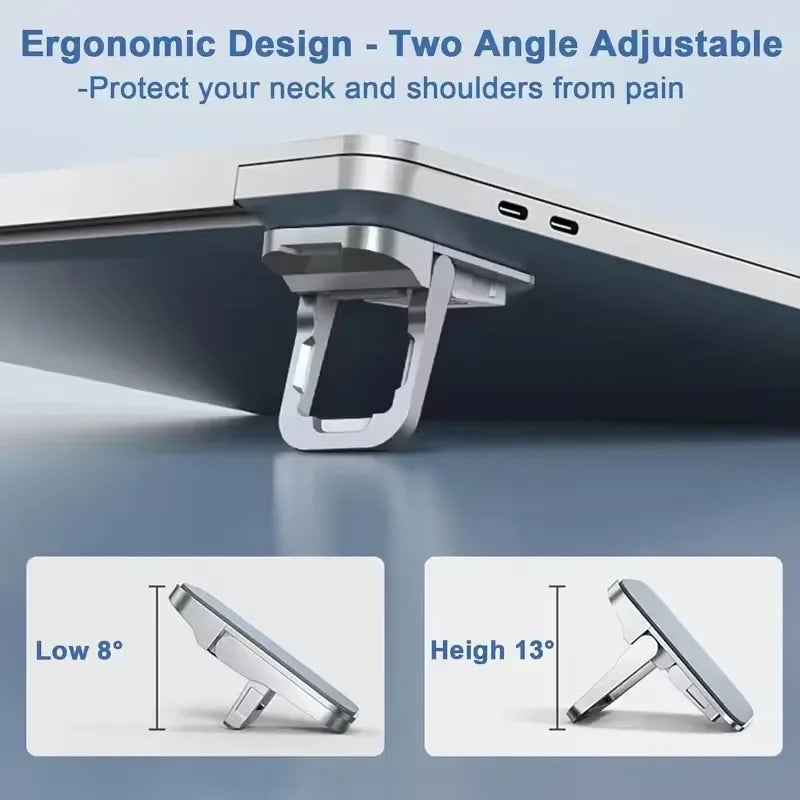 LUXE LINE Mini Foldable Laptop Stand & Keyboard Riser (2-Pack)